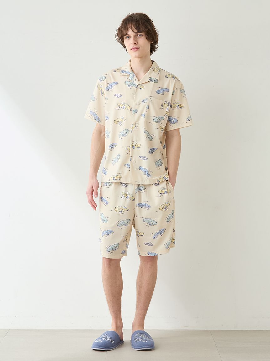 HOMME】【接触冷感】スタービークル柄シャツ(シャツ)｜ルームウェア