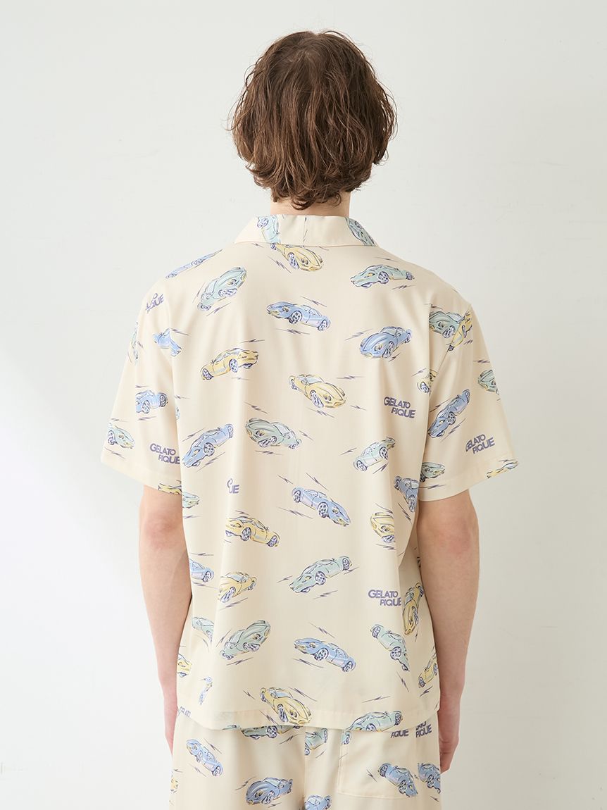 HOMME】【接触冷感】スタービークル柄シャツ(シャツ)｜ルームウェア