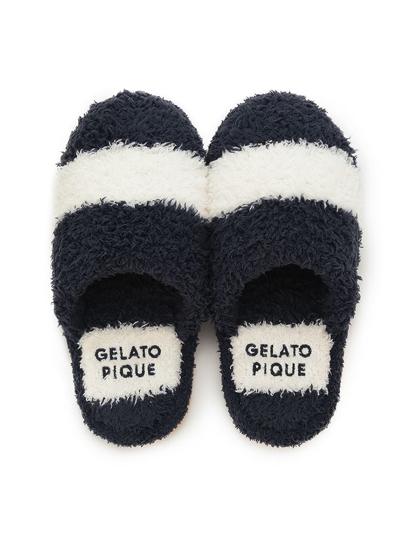 HOMME】ジェラート2ボーダールームシューズ(ルームシューズ