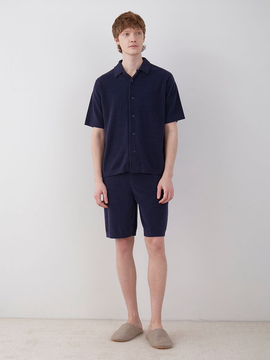 HOMME】スムーズィーライトロゴジャガードハーフパンツ(ハーフパンツ 