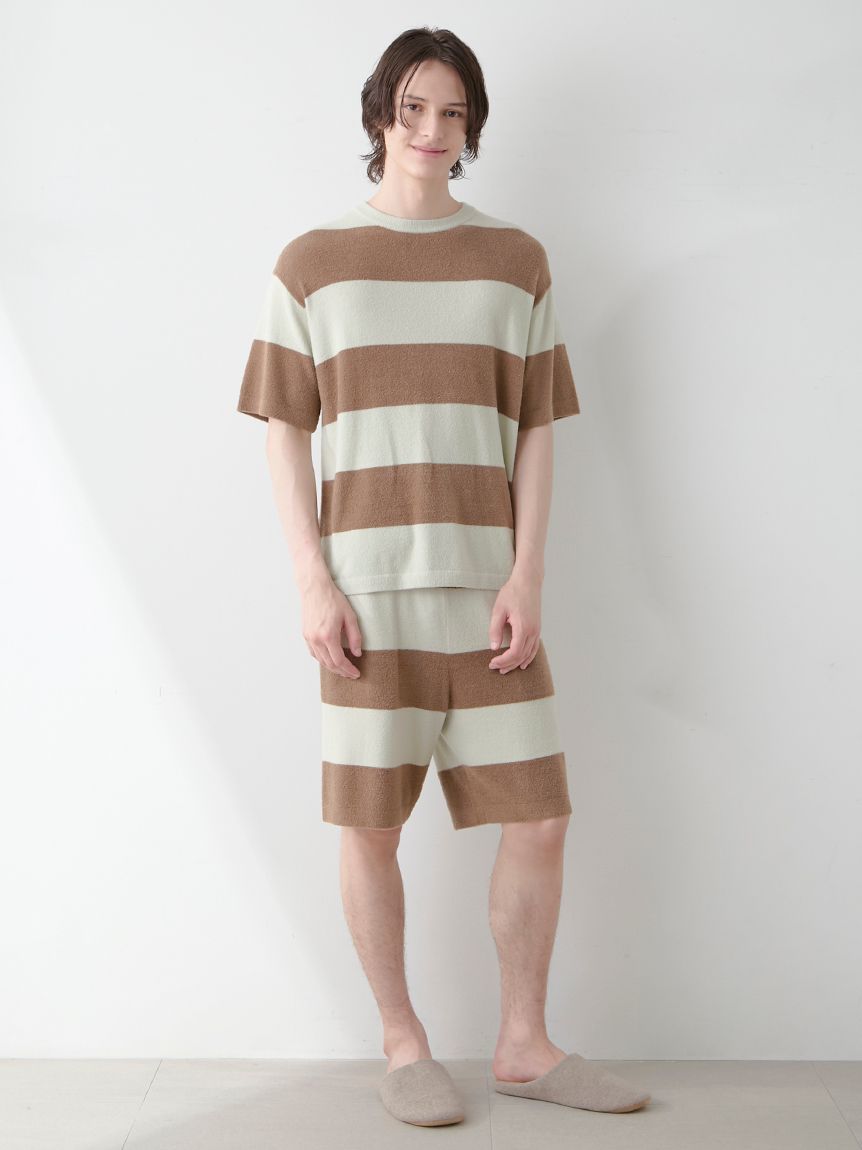 HOMME】スムーズィーliteクール2ボーダーハーフパンツ(ハーフパンツ