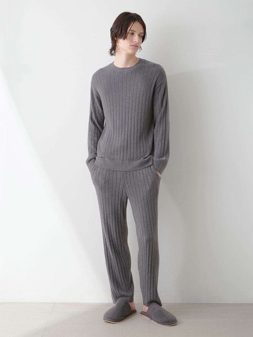 ジェラートピケ　調温スムーズィープルオーバー＆調温スムーズィーロングパンツセット HOMME】調温スムーズィーロングパンツ(ロングパンツ)｜ルームウェア