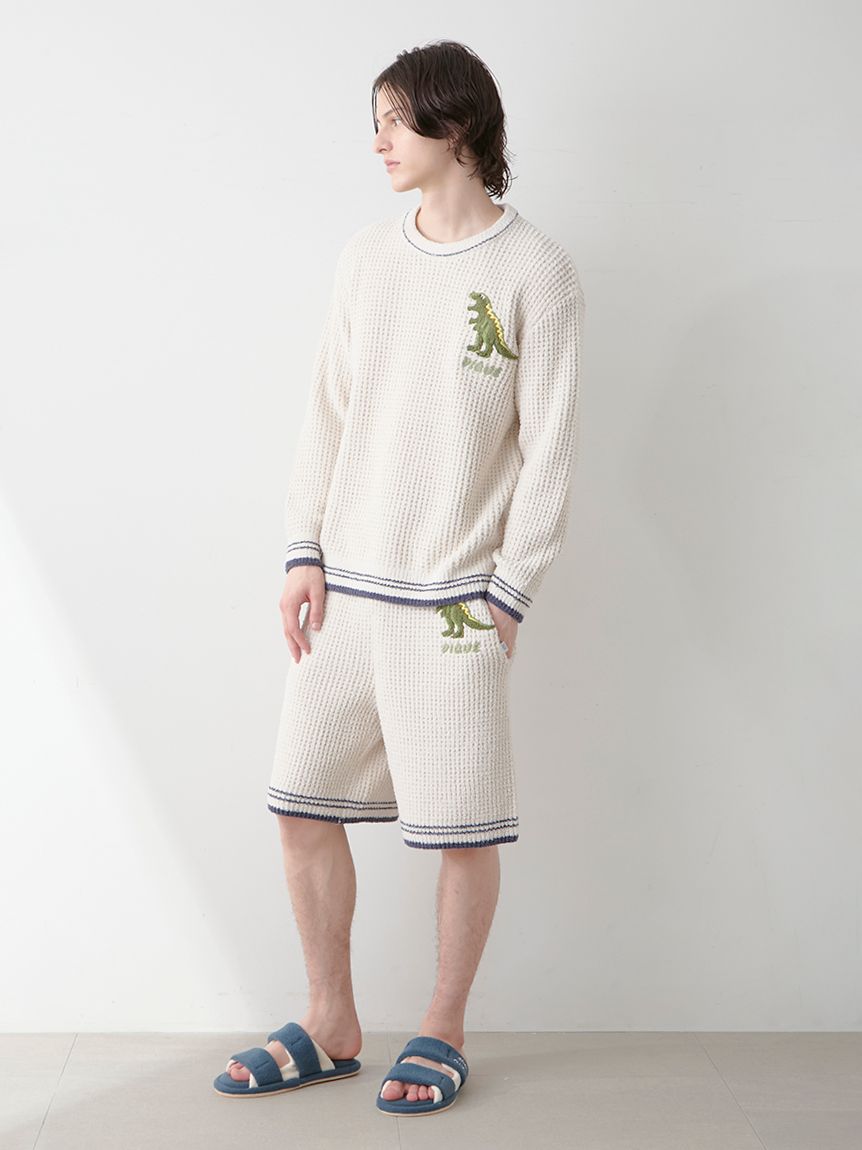 HOMME】ワッフルダイナソーハーフパンツ(ハーフパンツ)｜ルームウェア