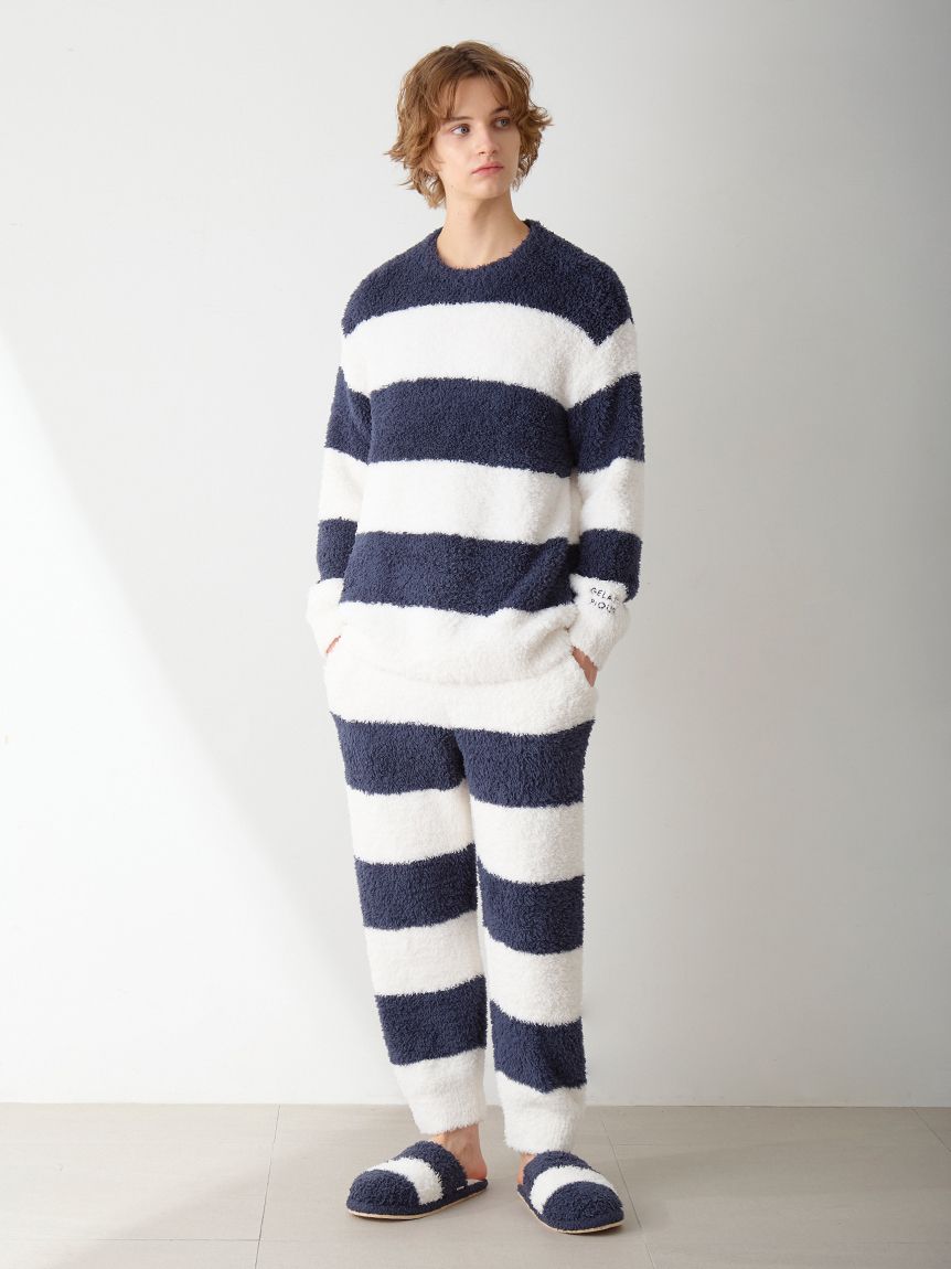 HOMME】ジェラート2ボーダーロングパンツ(ロングパンツ)｜ルームウェア
