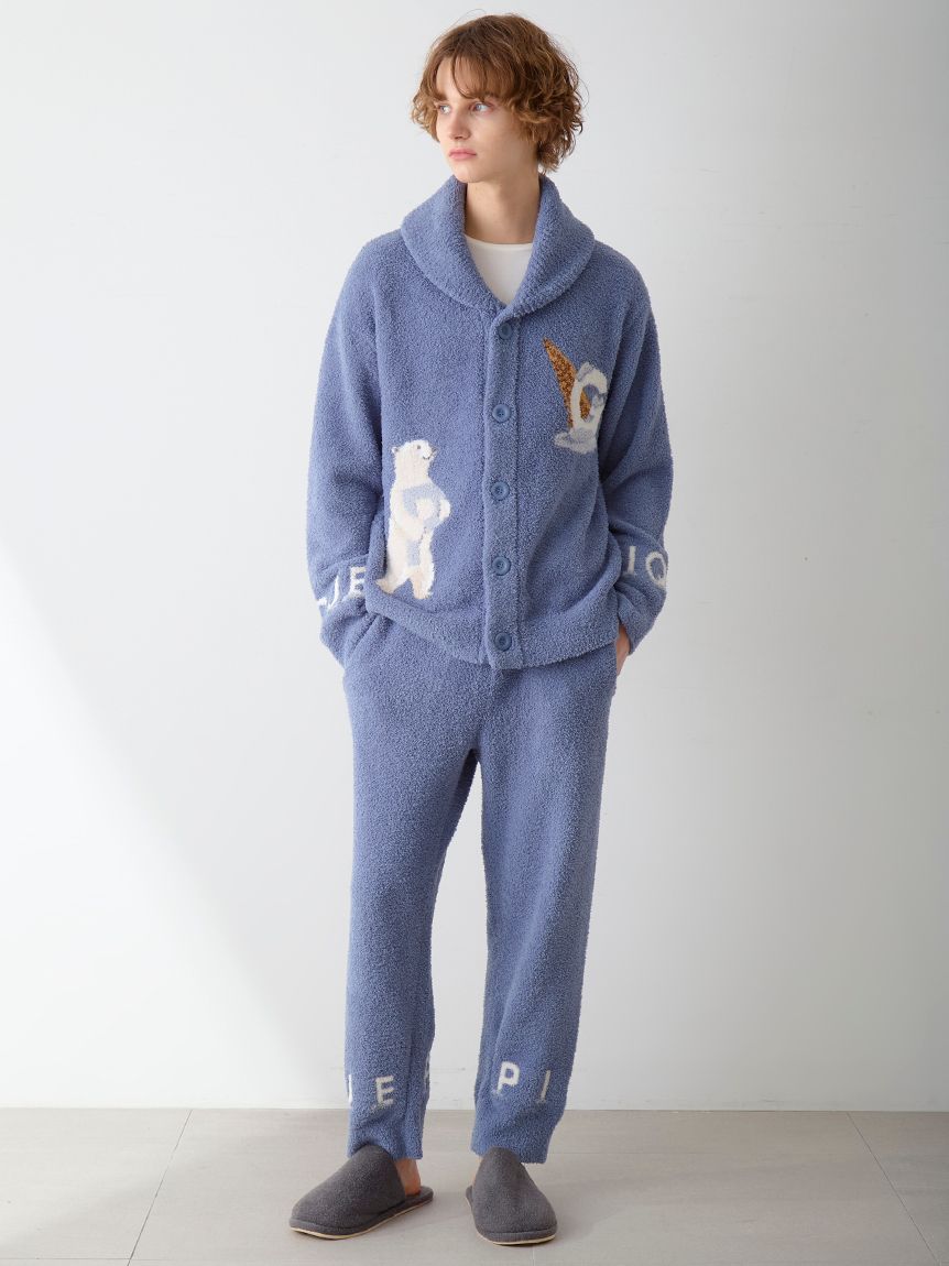 HOMME】パウダーピケロゴロングパンツ(ロングパンツ)｜ルームウェア