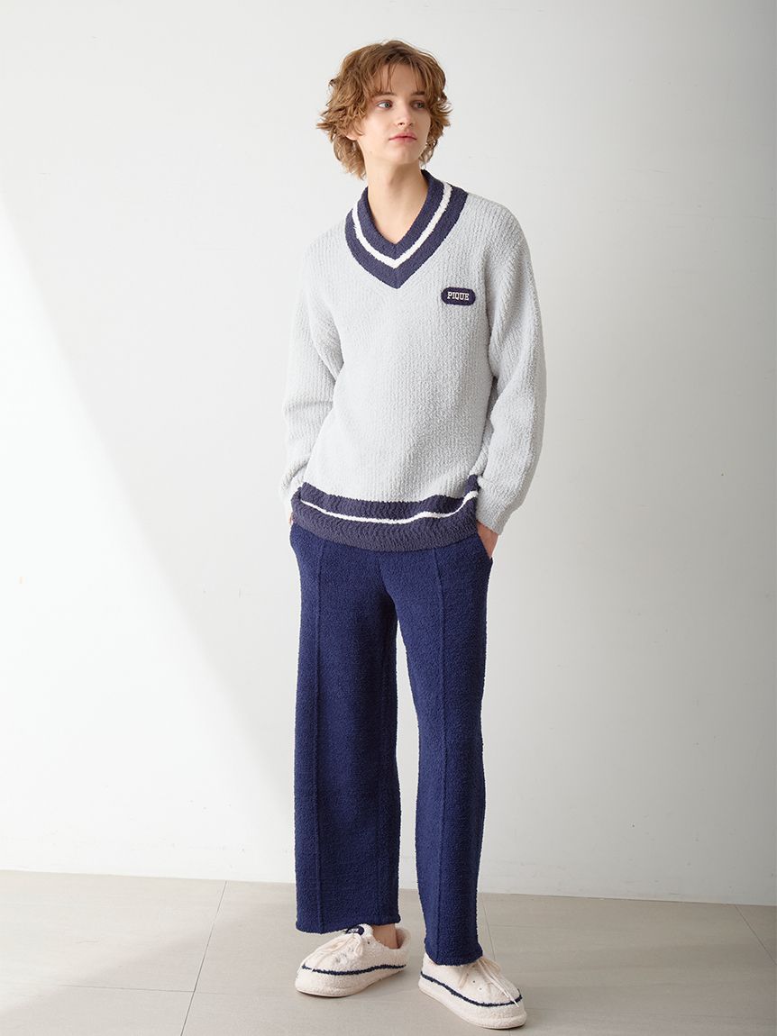 HOMME】パウダータックロングパンツ(ロングパンツ)｜ルームウェア