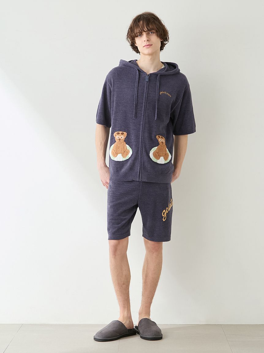 HOMME】ロゴジャガードハーフパンツ(ハーフパンツ)｜ルームウェア