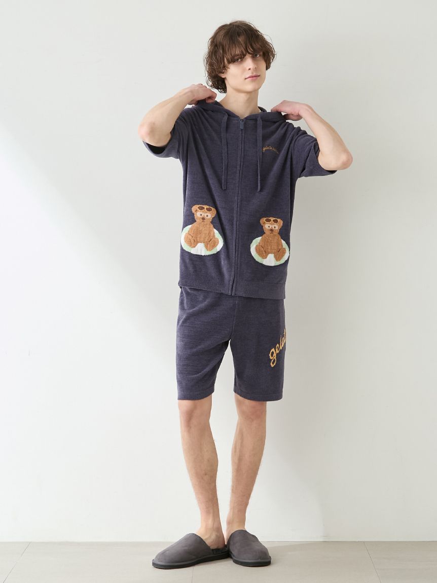 HOMME】ロゴジャガードハーフパンツ(ハーフパンツ)｜ルームウェア