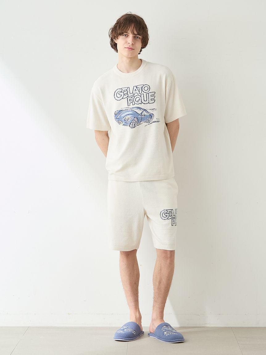 HOMME】エアリーモコスタービークルジャガードハーフパンツ(ハーフ