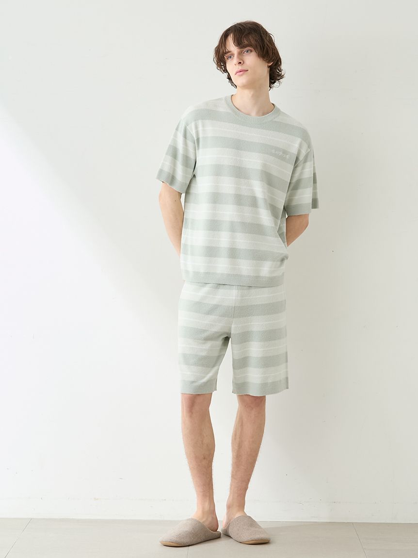 HOMME】【接触冷感】スムーズィーliteクールランダムボーダーハーフ