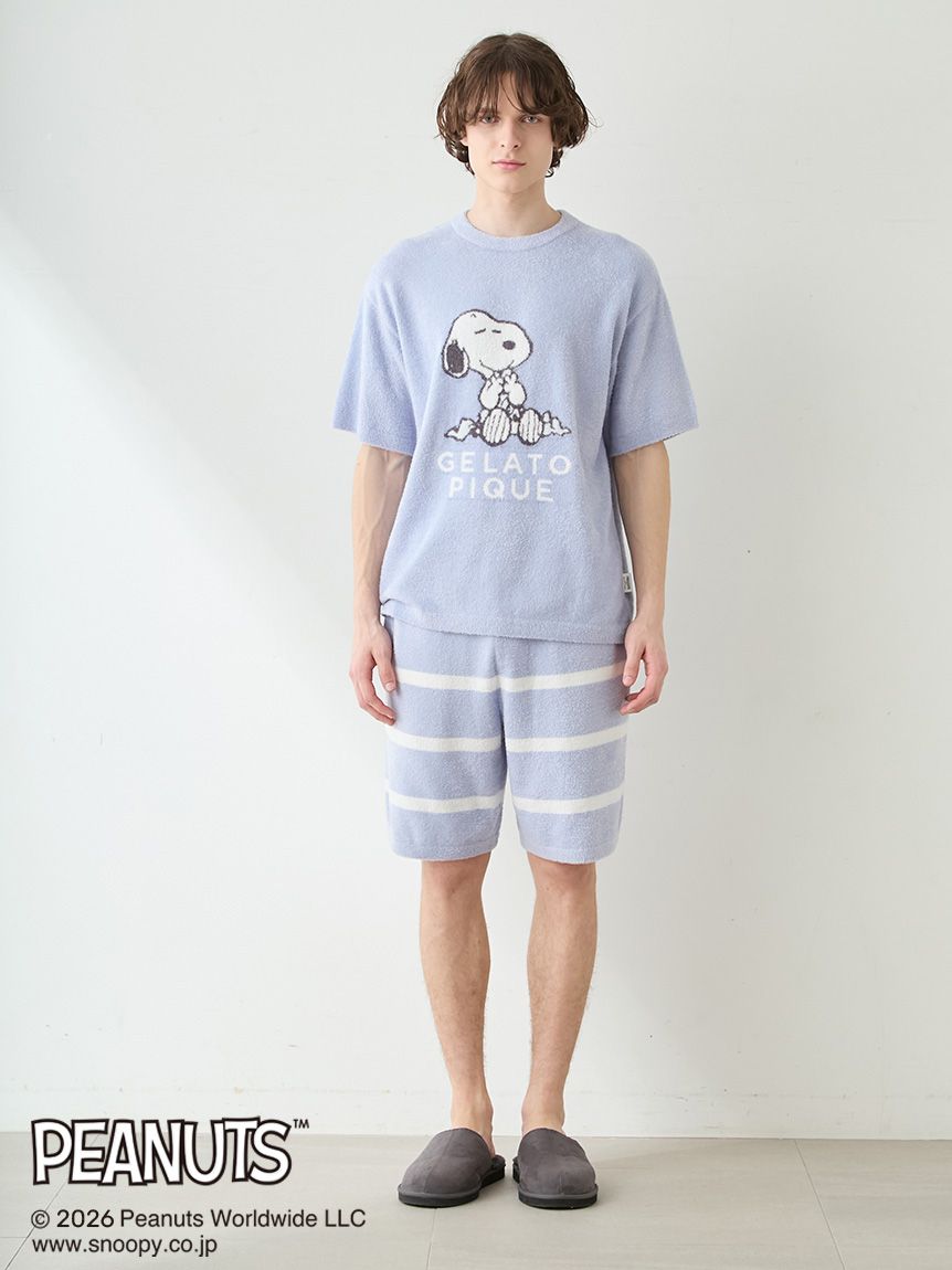 naptime_tokyo ハーフパンツセット PEANUTS】【HOMME】スムーズィーボーダーハーフパンツ(ハーフパンツ