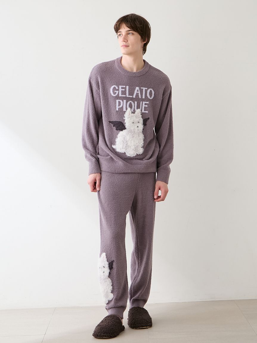 HALLOWEEN】【HOMME】ナイトパレードDOGSジャガードロングパンツ