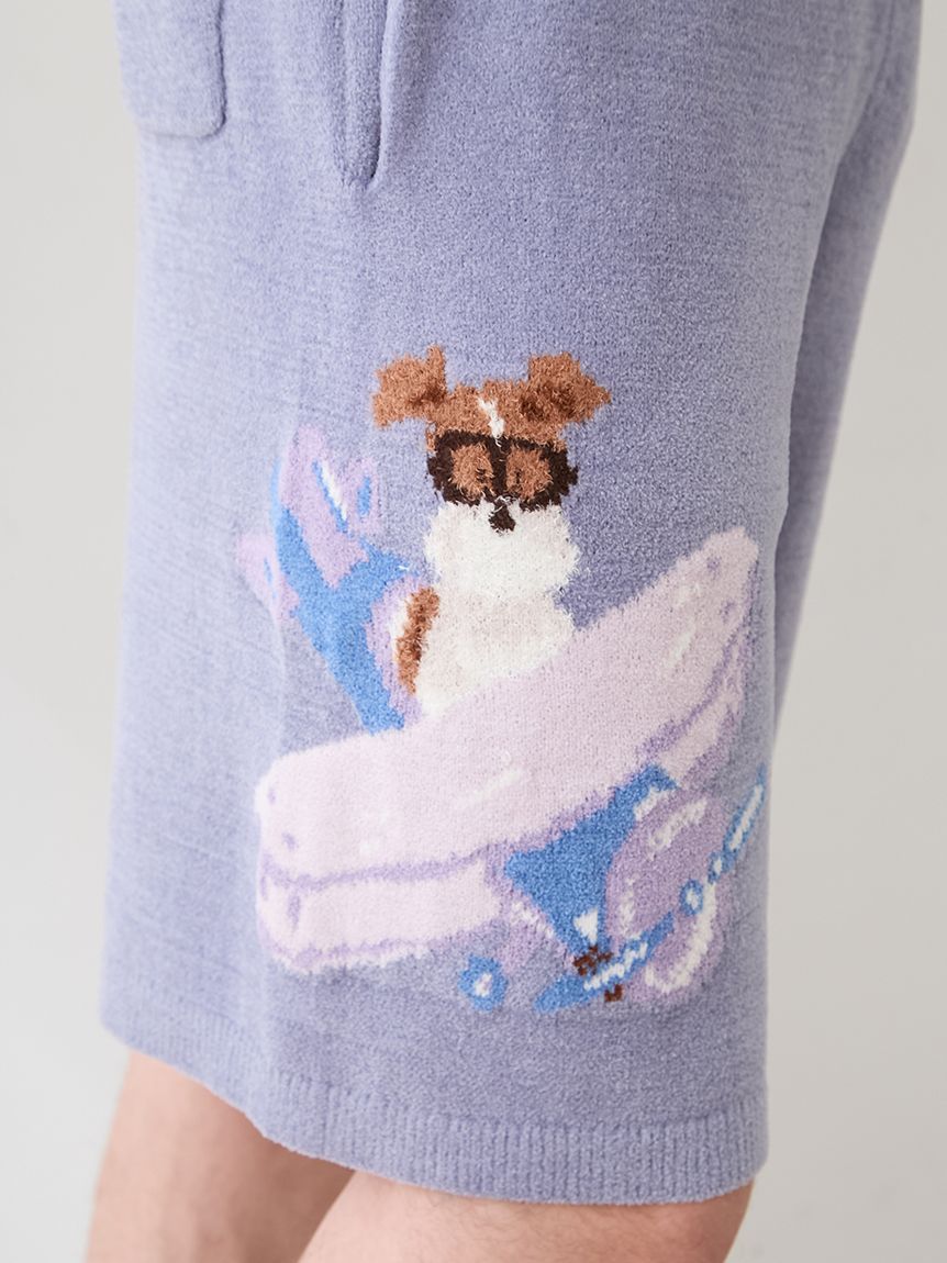 ヒラノトシユキ】【HOMME】エアリーモコPLANEDOGジャガードハーフ