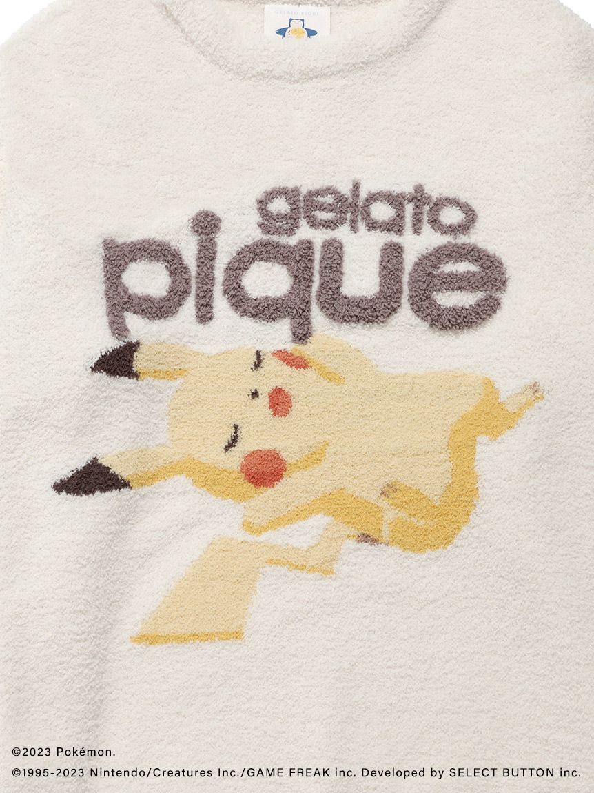 ジェラピケ ポケモン ベビモコジャガードプルオーバー&ロングパンツ gelato pique】ベビモコジャガードプルオーバー＆ロングパンツセット