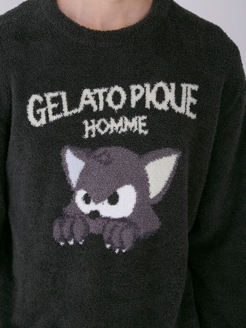 HOMME】ベビモコキャットジャガードプルオーバー(ニットプルオーバー)｜ルームウェア・パジャマ通販のgelatopique（ジェラートピケ）公式サイト