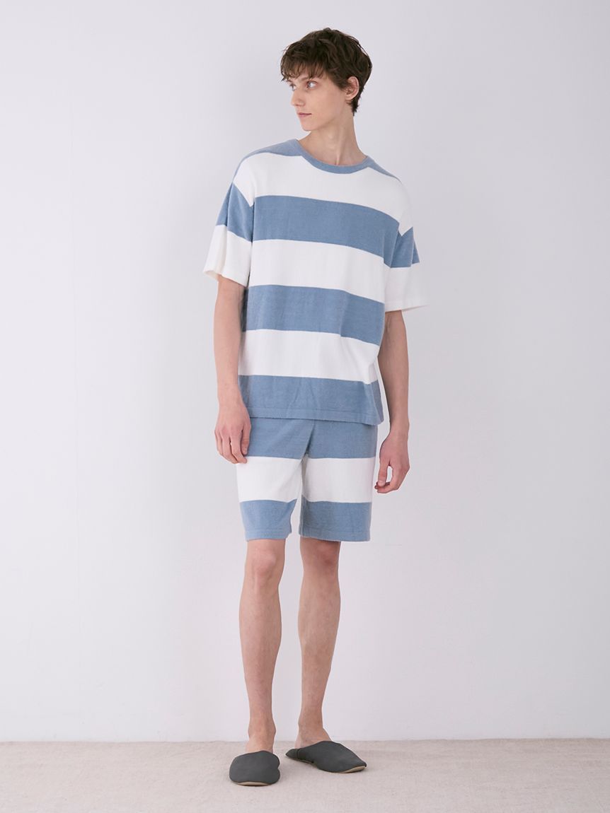 ラッピング済み】【HOMME】スムーズィーliteボーダープルオーバー  