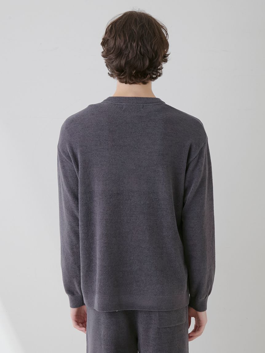 【ONLINE限定】【HOMME】ホワイトタイガージャガードプルオーバー&ハーフパンツセット | PMNT251077