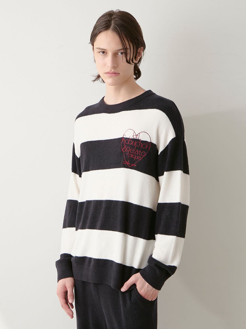 JOEL ROBUCHON】【HOMME】スムーズィーシルクプルオーバー(ニットプル