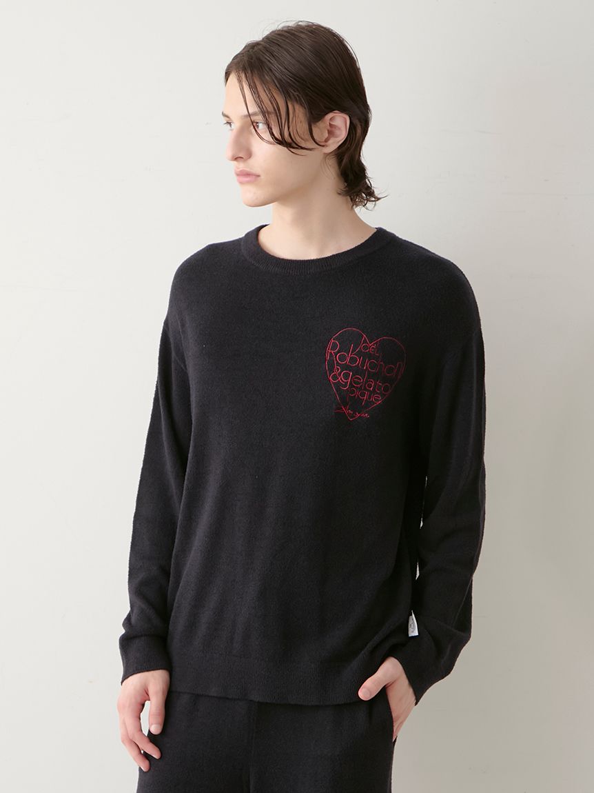 ジェラートピケ❤︎スムーズィープルオーバー&ロゴロングパンツ JOEL ROBUCHON】スムーズィーシルクプルオーバー(ニットプル