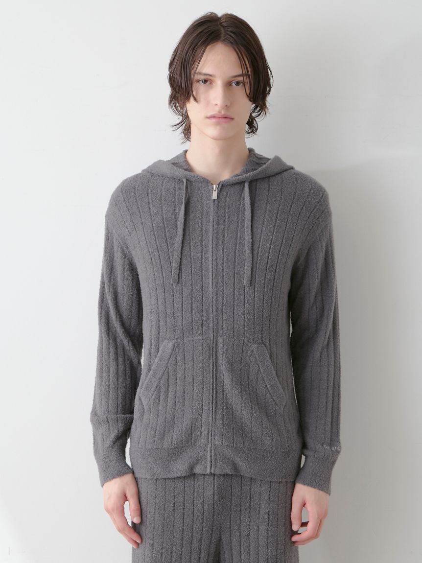 ジェラートピケ　調温　スムーズィー　上下セット　ネイビー 調温スムーズィーリブプルオーバー（プルオーバー）｜gelato