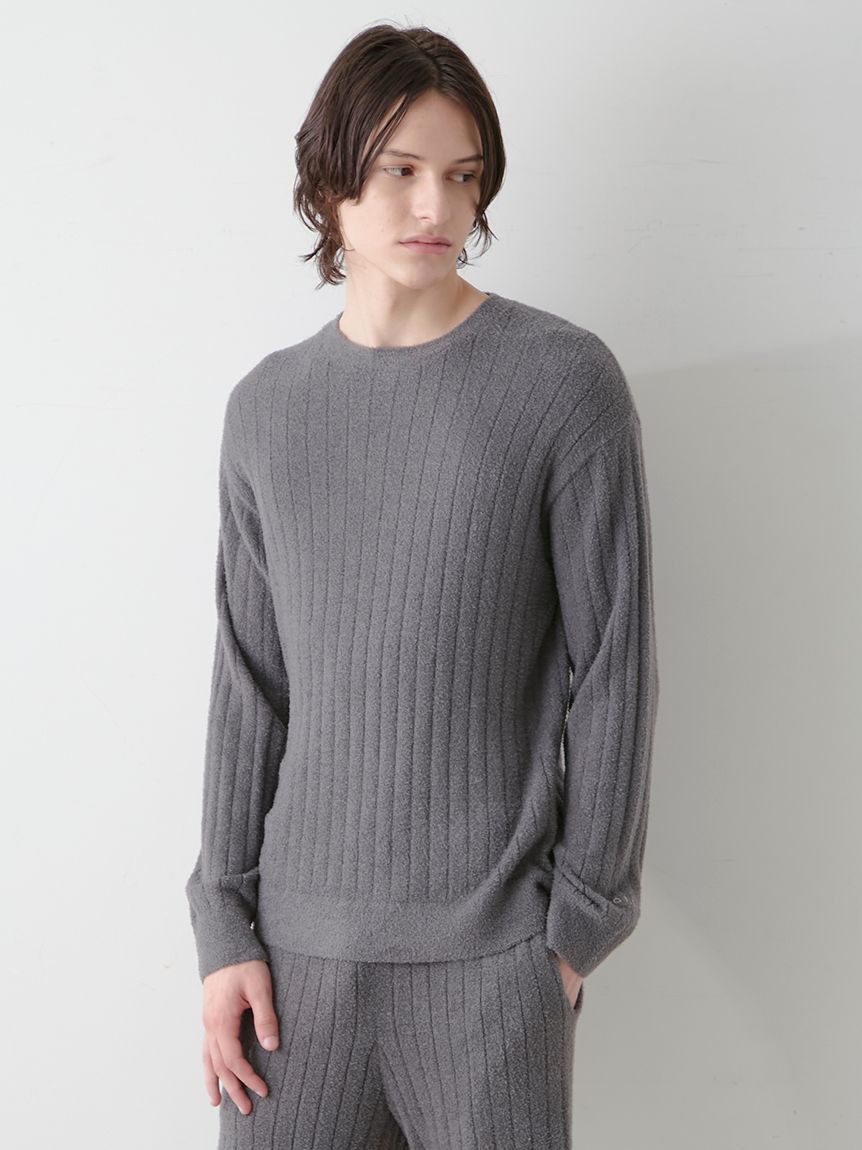 HOMME】調温スムーズィープルオーバー(ニットプルオーバー