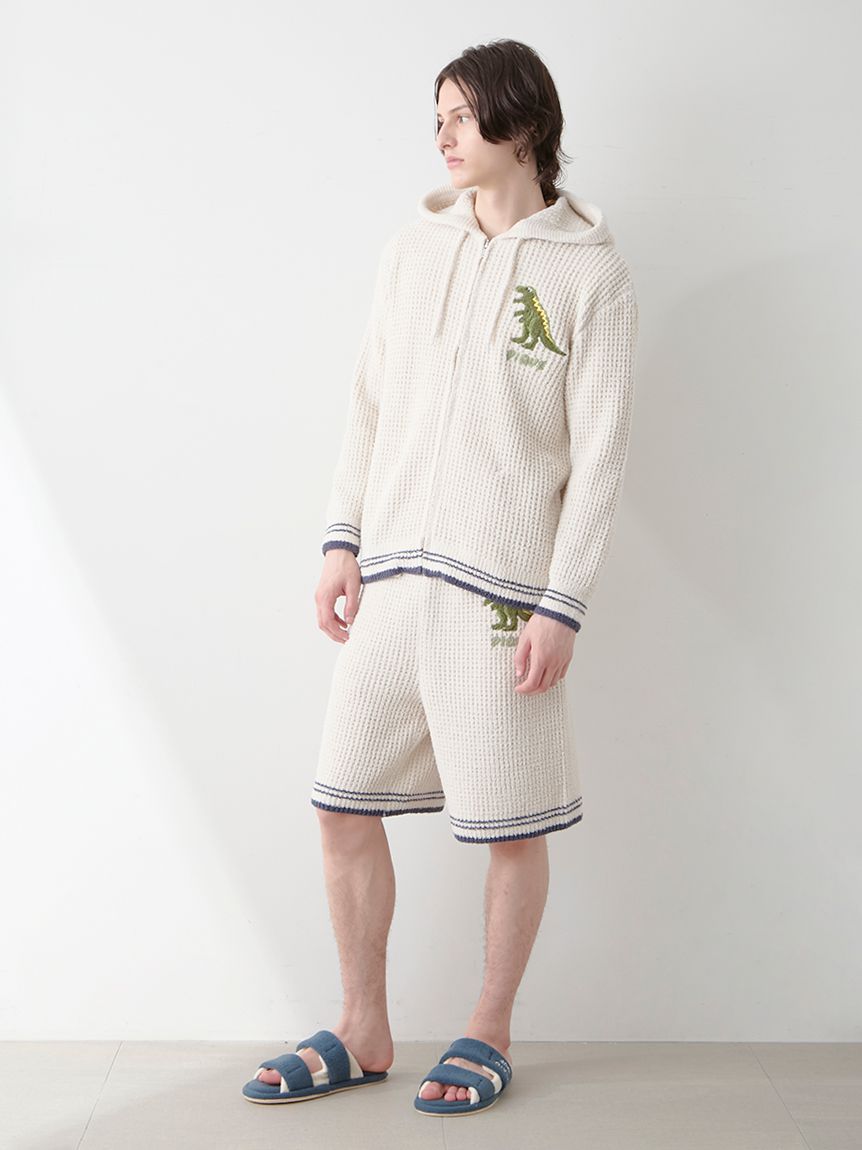 HOMME】ワッフルダイナソーパーカ(パーカ)｜ルームウェア・パジャマ