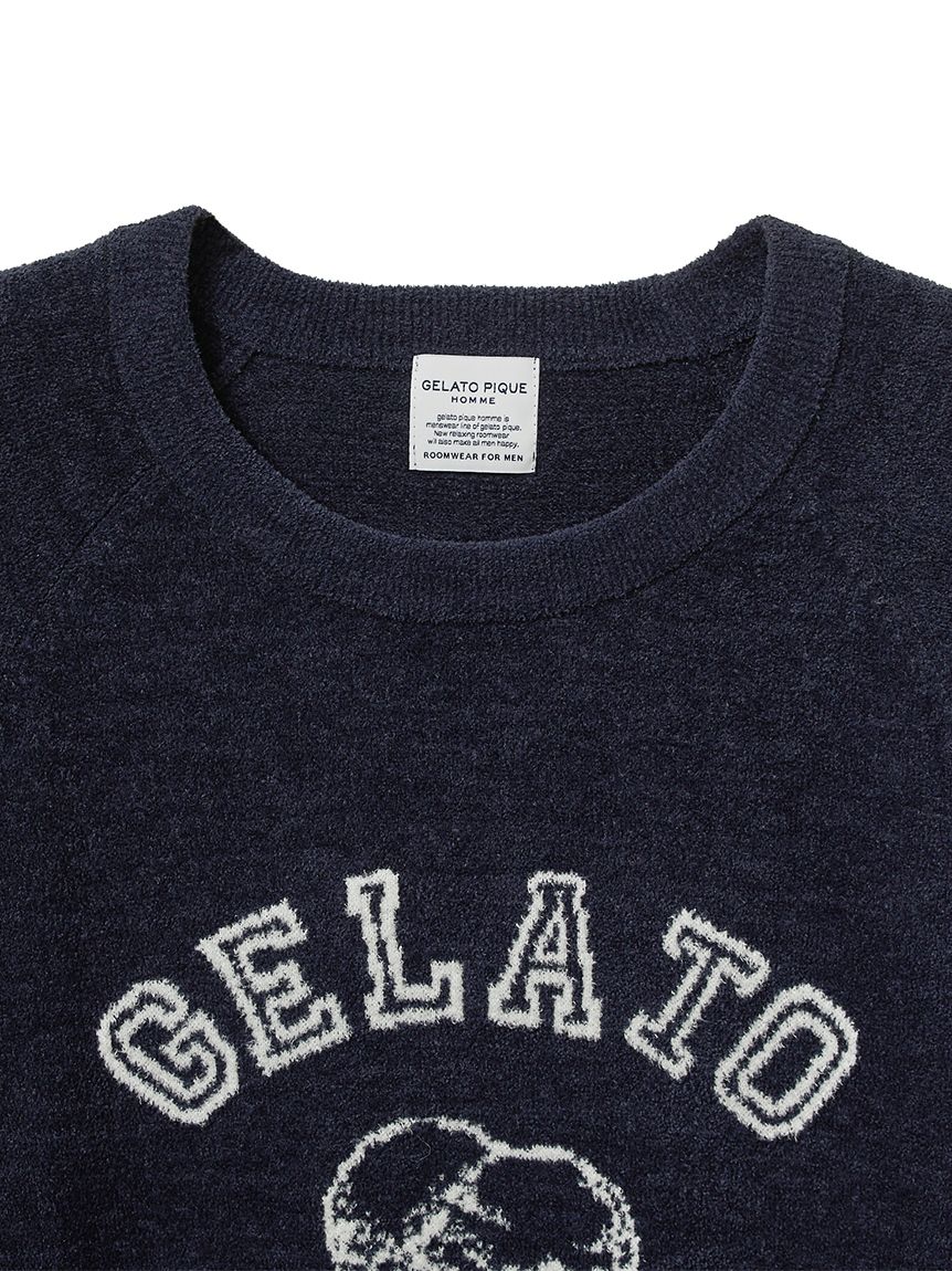 HOMME】トラッドアイスクリームジャガードプルオーバー(ニットプル