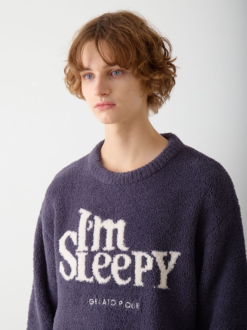 HOMME】パウダースリーピーロゴジャガードプルオーバー＆ロングパンツ