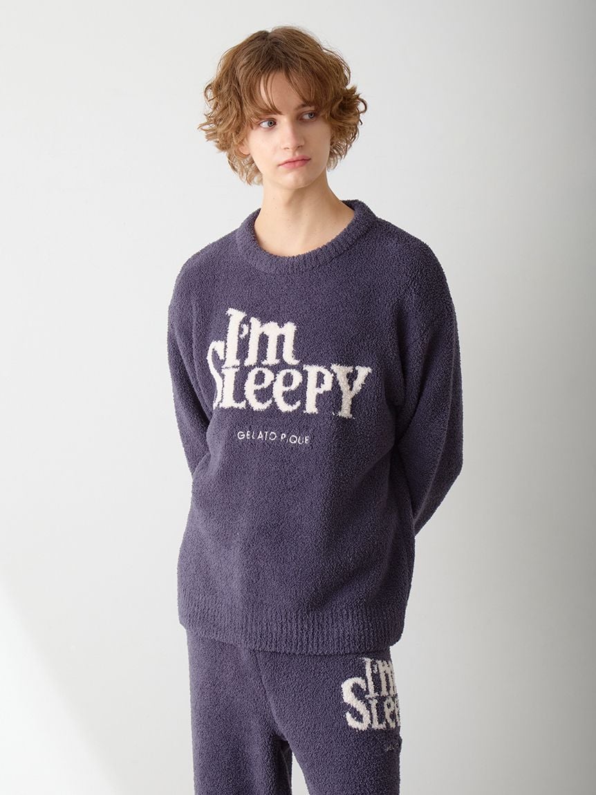 HOMME】パウダースリーピーロゴジャガードプルオーバー＆ロングパンツ