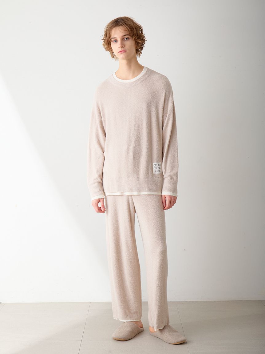 ジェラートピケ　新品未使用　上下セット　ホットスムーズィー　ジェラピケ ジェラートピケオム ホットスムーズィーLOGOプルオーバー＆ロング