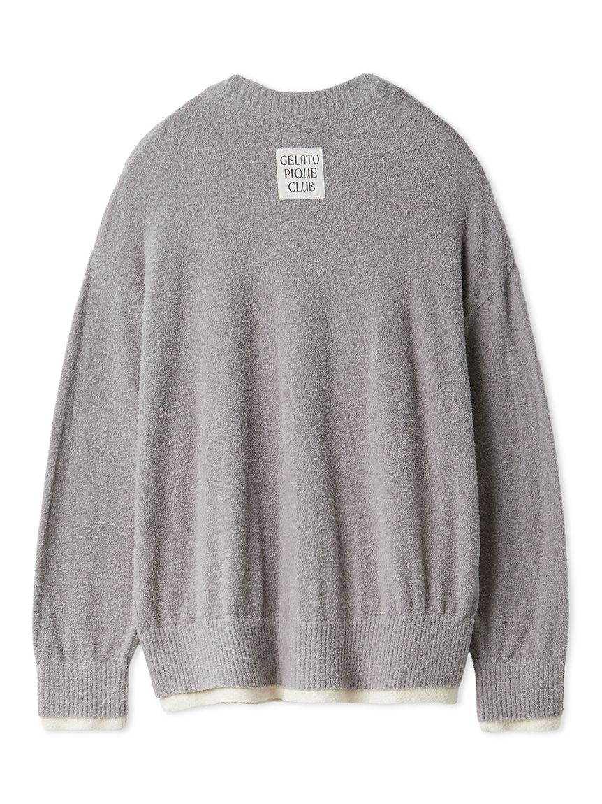 HOMME】レイヤードホットスムーズィーカーディガン(カーディガン