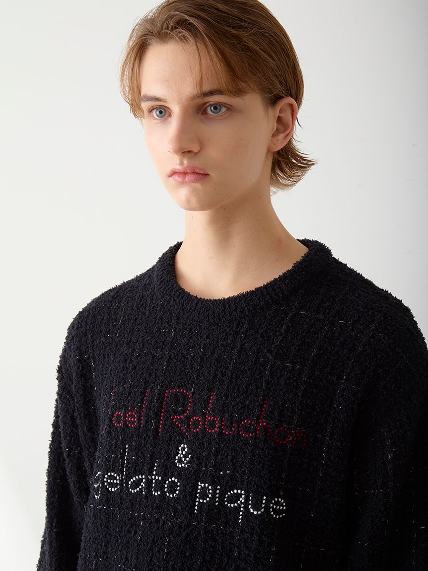 JOEL ROBUCHON】【HOMME】ツイードモコプルオーバー(ニットプル