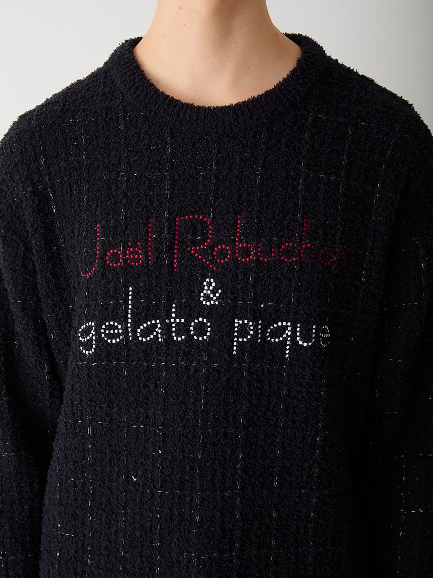 JOEL ROBUCHON】【HOMME】ツイードモコプルオーバー(ニットプル