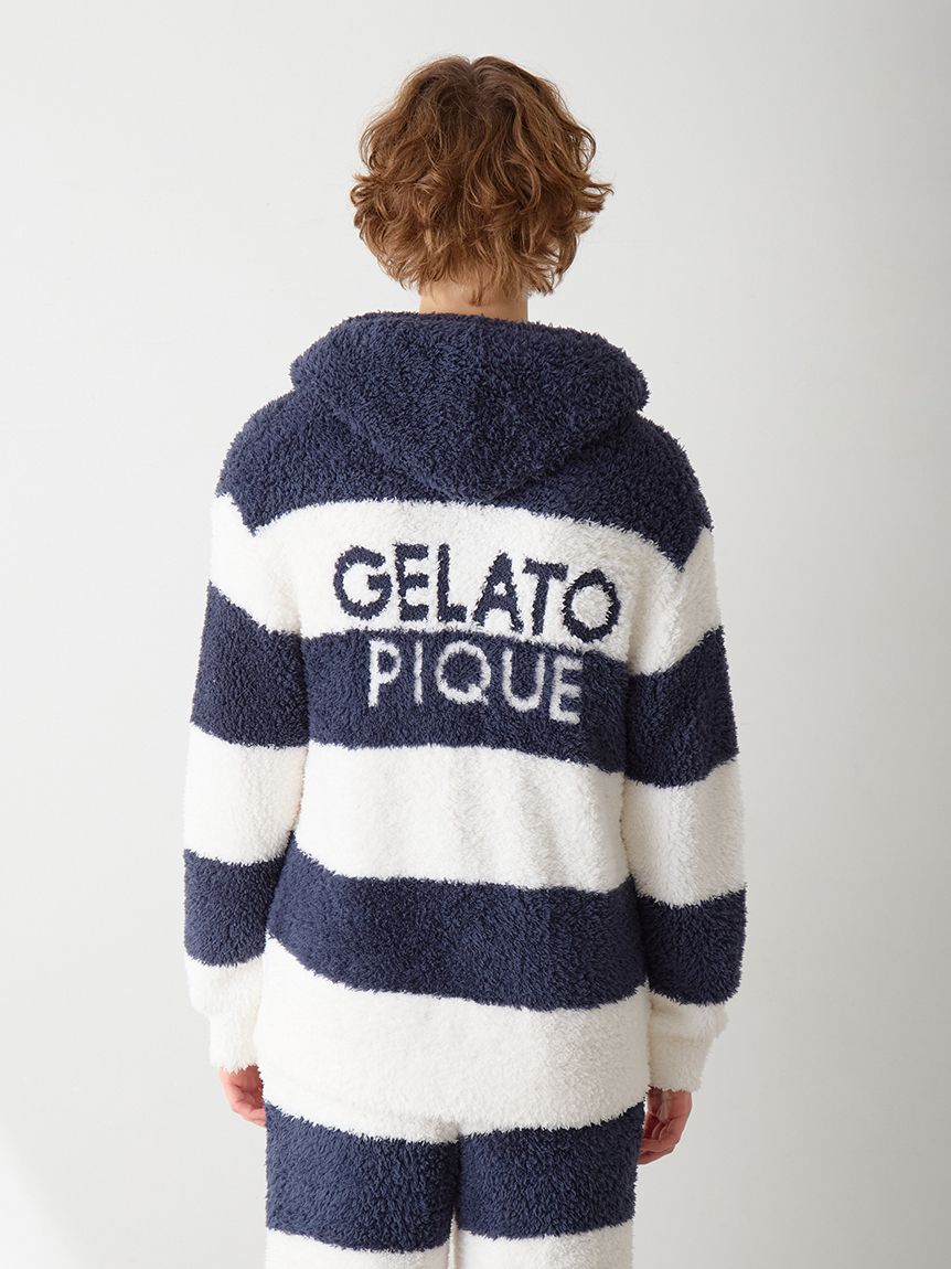 【新品タグ付き】ジェラート2ボーダーパーカ&2ボーダーロングパンツSET ラッピング済み】【HOMME】ジェラート2ボーダーパーカー＆ロング