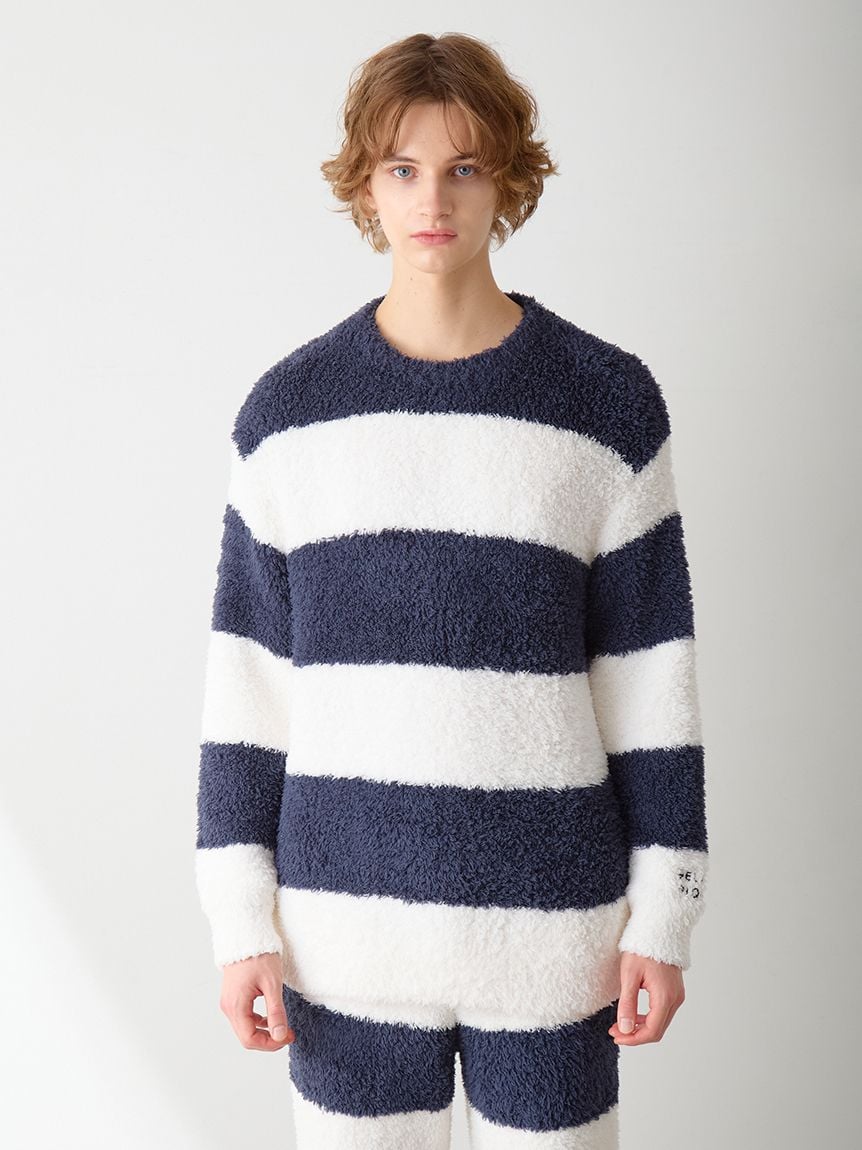 ジェラートピケ スムーズィートリム長袖プルオーバー＆ロングパンツ