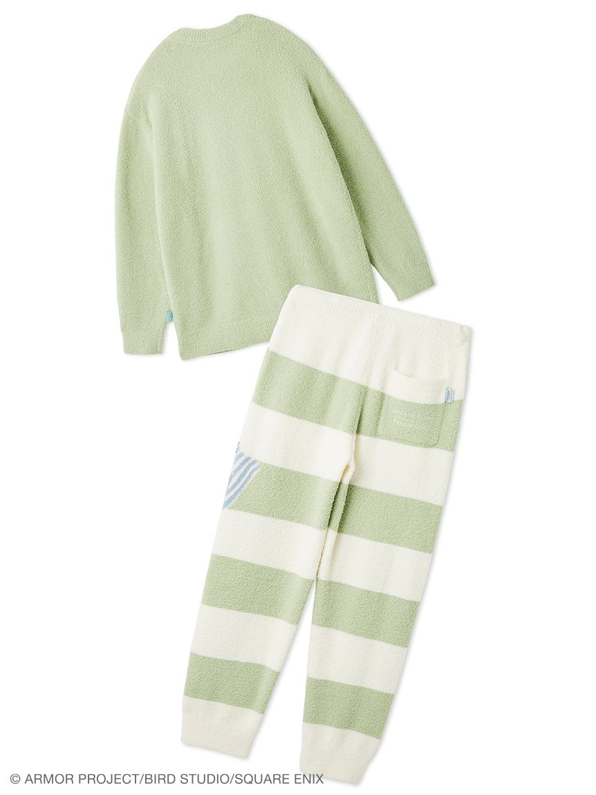 ジェラピケ　ドラクエ　ベビモコプルオーバー&ボーダーロングパンツ　ももんじゃ ドラゴンクエスト】【レディース】ベビモコプルオーバー