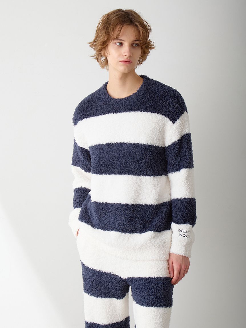 HOMME】ジェラート2ボーダープルオーバー(ニットプルオーバー)｜ルーム