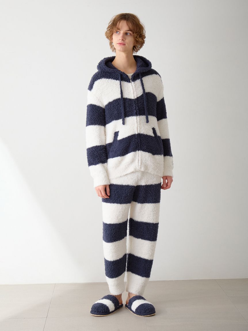 HOMME】ジェラート2ボーダーパーカー(パーカ)｜ルームウェア・パジャマ