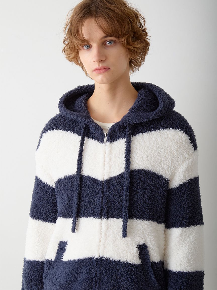 HOMME】ジェラート2ボーダーパーカー(パーカ)｜ルームウェア・パジャマ