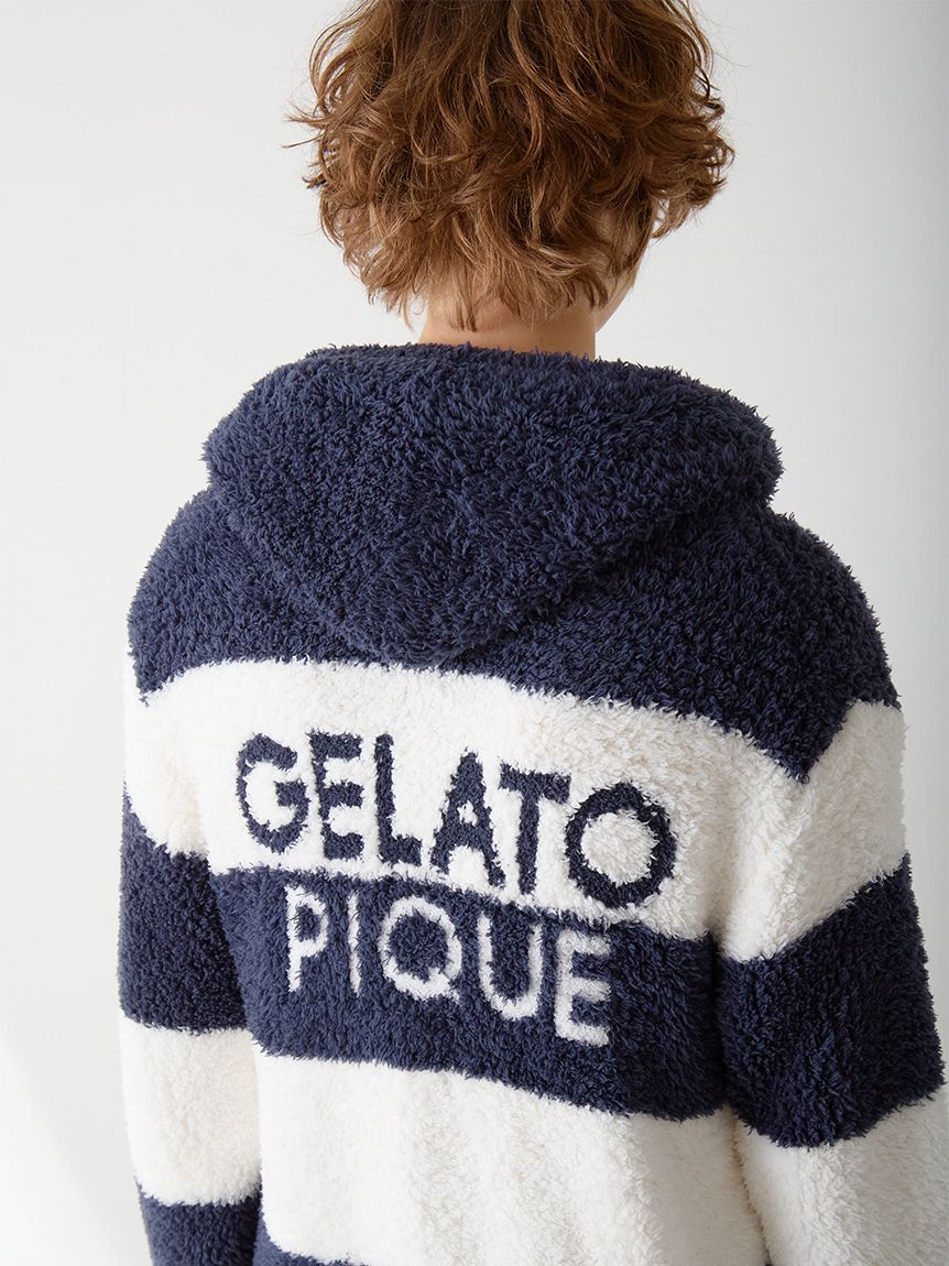 HOMME】ジェラート2ボーダーパーカー(パーカ)｜ルームウェア