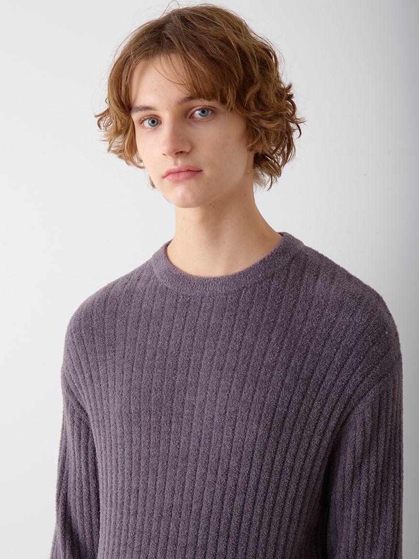 HOMME】調温スムーズィープルオーバー(ニットプルオーバー