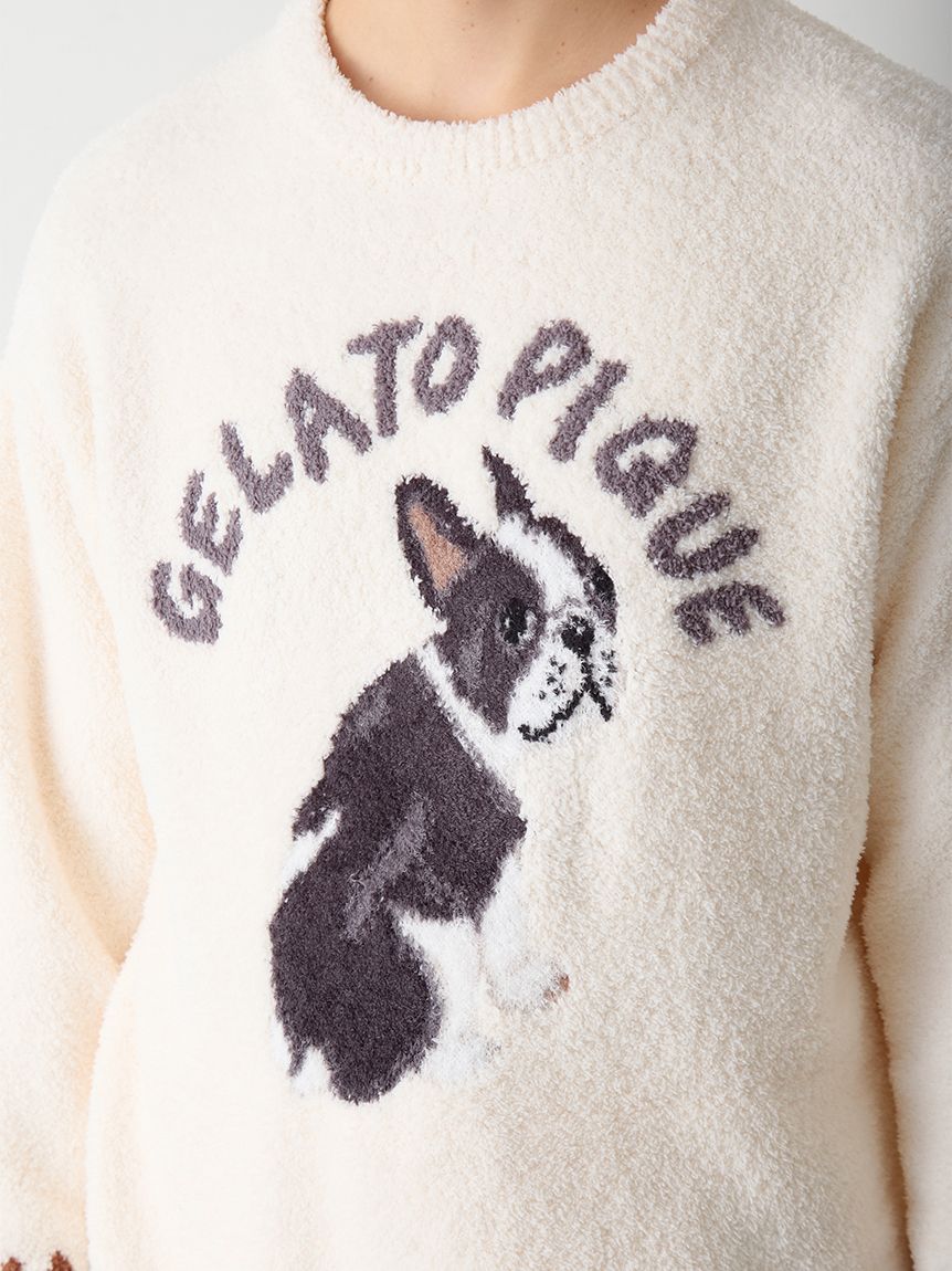 HOMME】パウダーDOGジャガードプルオーバー(ニットプルオーバー