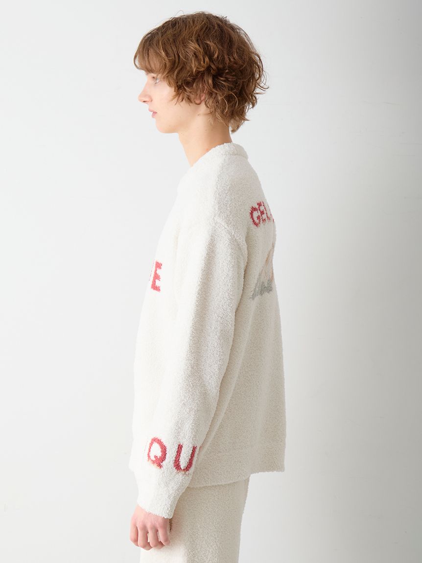 ジェラピケ パウダーベアジャガードプルオーバー ホワイト gelato pique パウダーベアジャガードプルオーバー オフホワイト