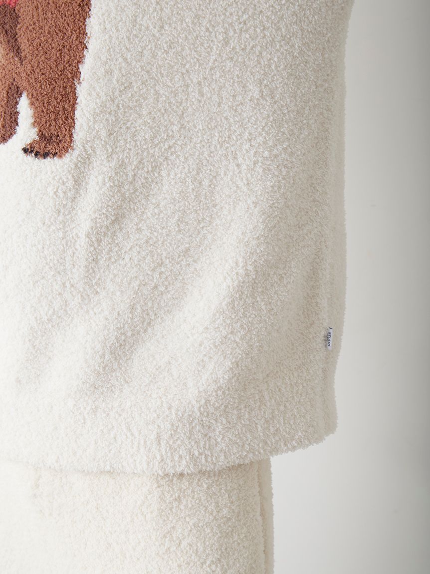 HOMME】パウダーフォレストベアジャガードプルオーバー(ニットプル