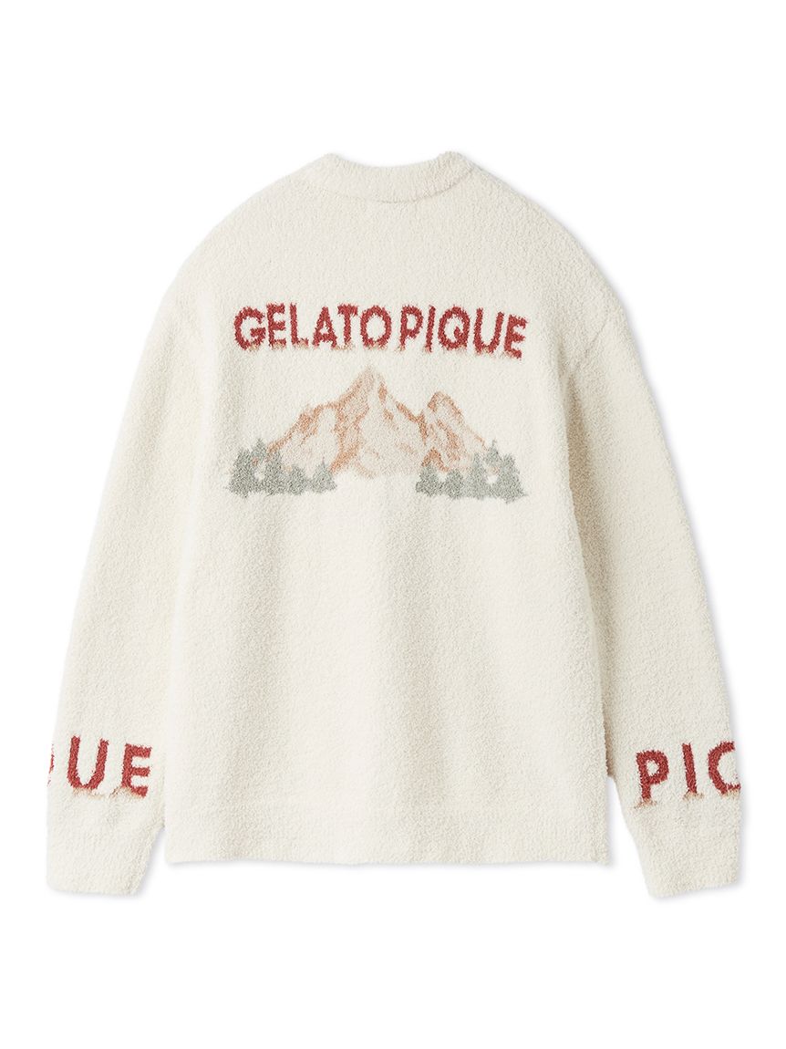 HOMME】パウダーフォレストベアジャガードプルオーバー(ニット