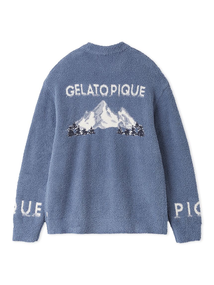 HOMME】パウダーフォレストベアジャガードプルオーバー(ニット