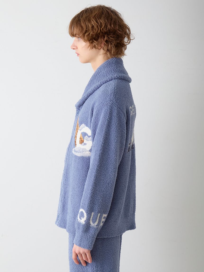 HOMME】パウダーフォレストベアジャガードカウチン(カーディガン