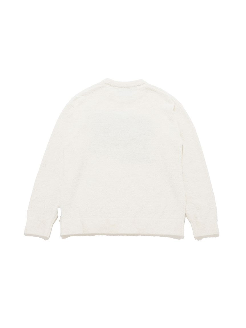 HOMME】ワンポイントジャガードプルオーバー(ニットプルオーバー