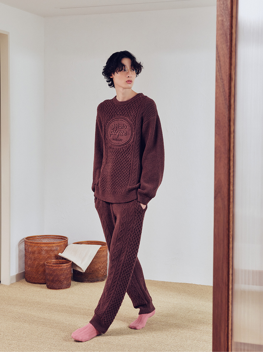 HOMME】アランプルオーバー(ニットプルオーバー)｜ルームウェア
