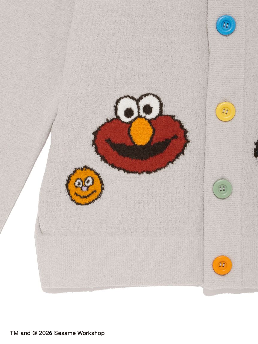 【SESAME STREET】エアリーモコアップリケカーディガン SESAME STREET】【HOMME】エアリーモコアップリケカーディガン